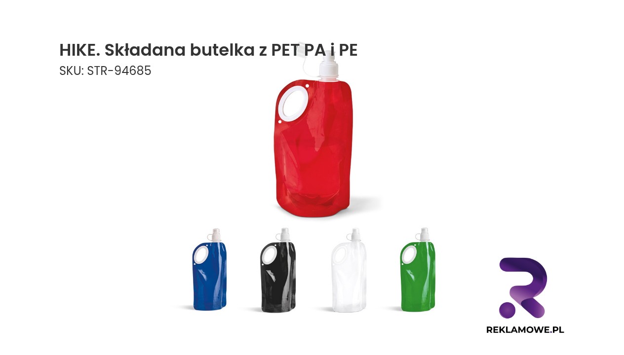 Złożona butelka HIKE z PET, PA i PE o pojemności 750 ml
