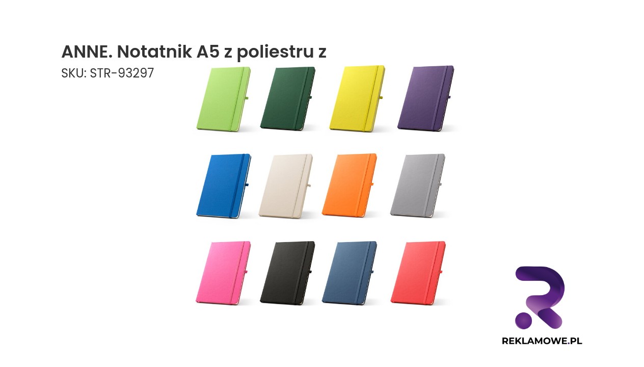 ANNE notatnik A5 z poliestru - praktyczny notes do codziennego użytku