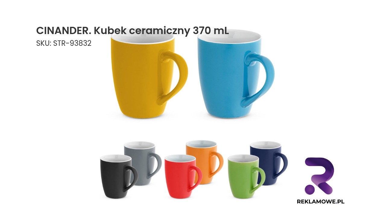 CINANDER kubek ceramiczny 370 ml