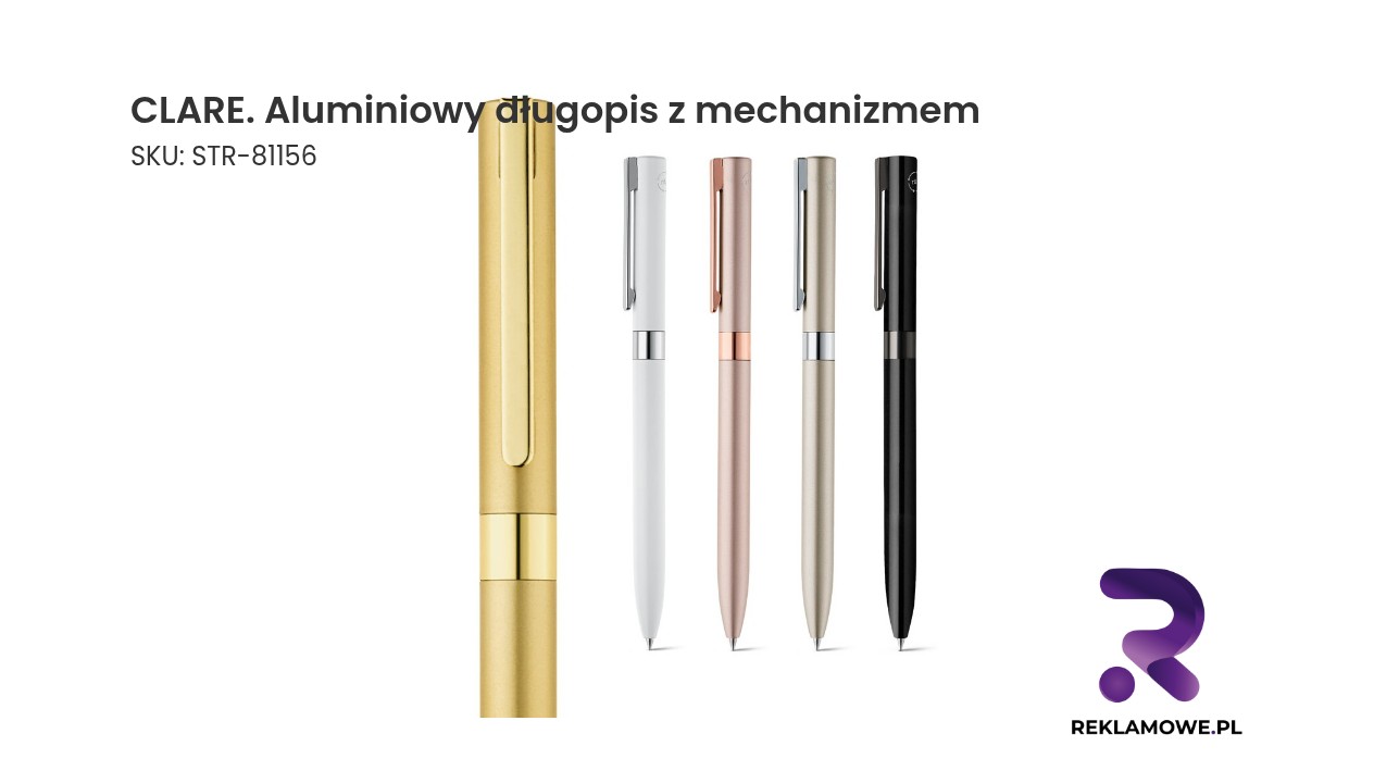 CLARE aluminiowy długopis z mechanizmem