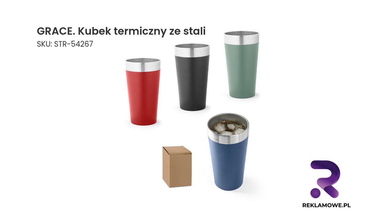 GRACE. Kubek termiczny ze stali nierdzewnej GRACE kubek termiczny ze stali