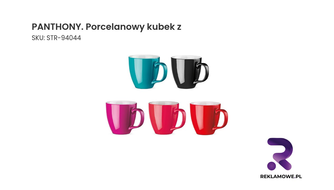 PANTHONY. Porcelanowy kubek z hydroglazurą o pojemności 450 ml PANTHONY porcelanowy kubek z elegancki kubek ceramiczny do kawy i herbaty