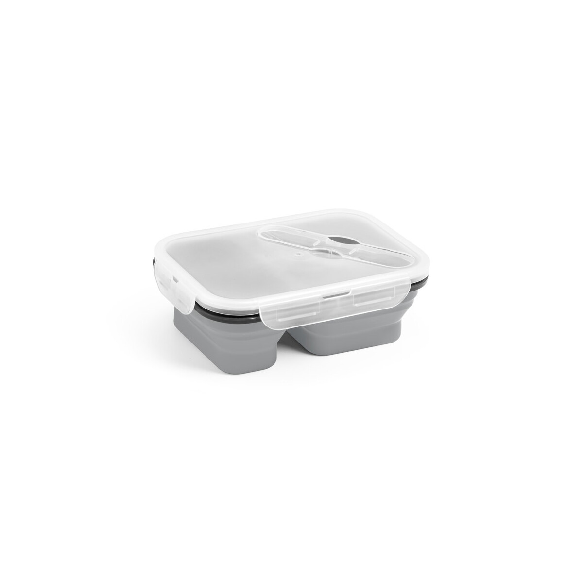 DILL. Lunch Box. Wysuwane hermetyczne pudełko wykonane z silikonu i PP (480 i 760 mL) 93848_set
